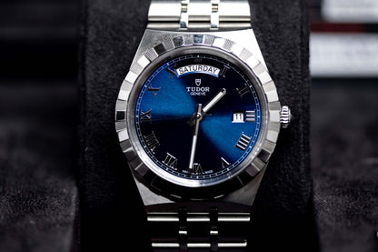 Tudor Royal 41 Blue Dial Day Date Stainless Steel M28600-0005