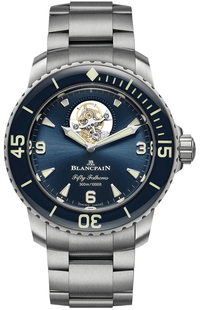 Blancpain Fifty Fathoms Tourbillon 8 Jours Titanium Men's Watch - 5025 12B40 98S