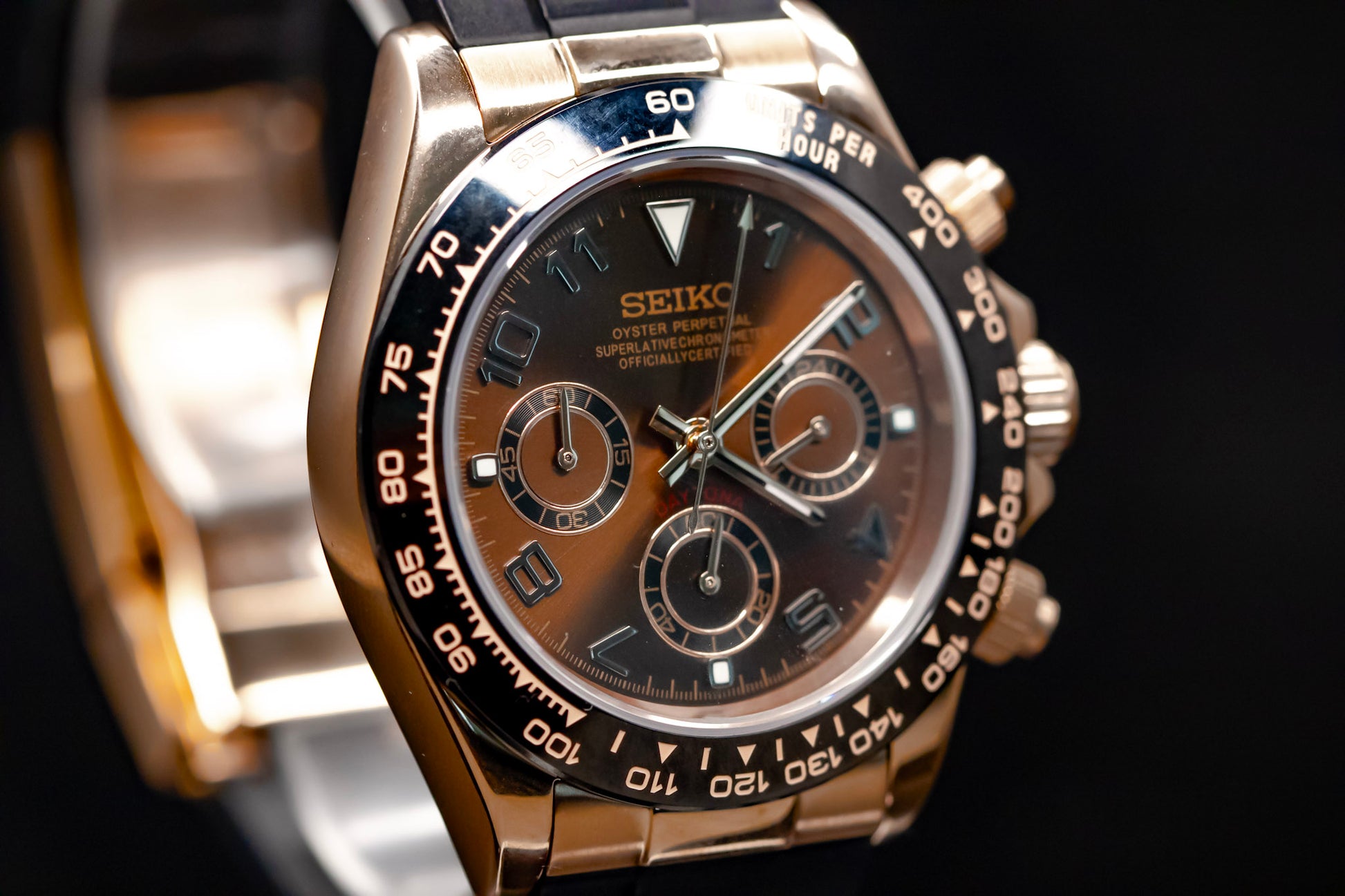 Seikomod Chocolate Daytona image 2