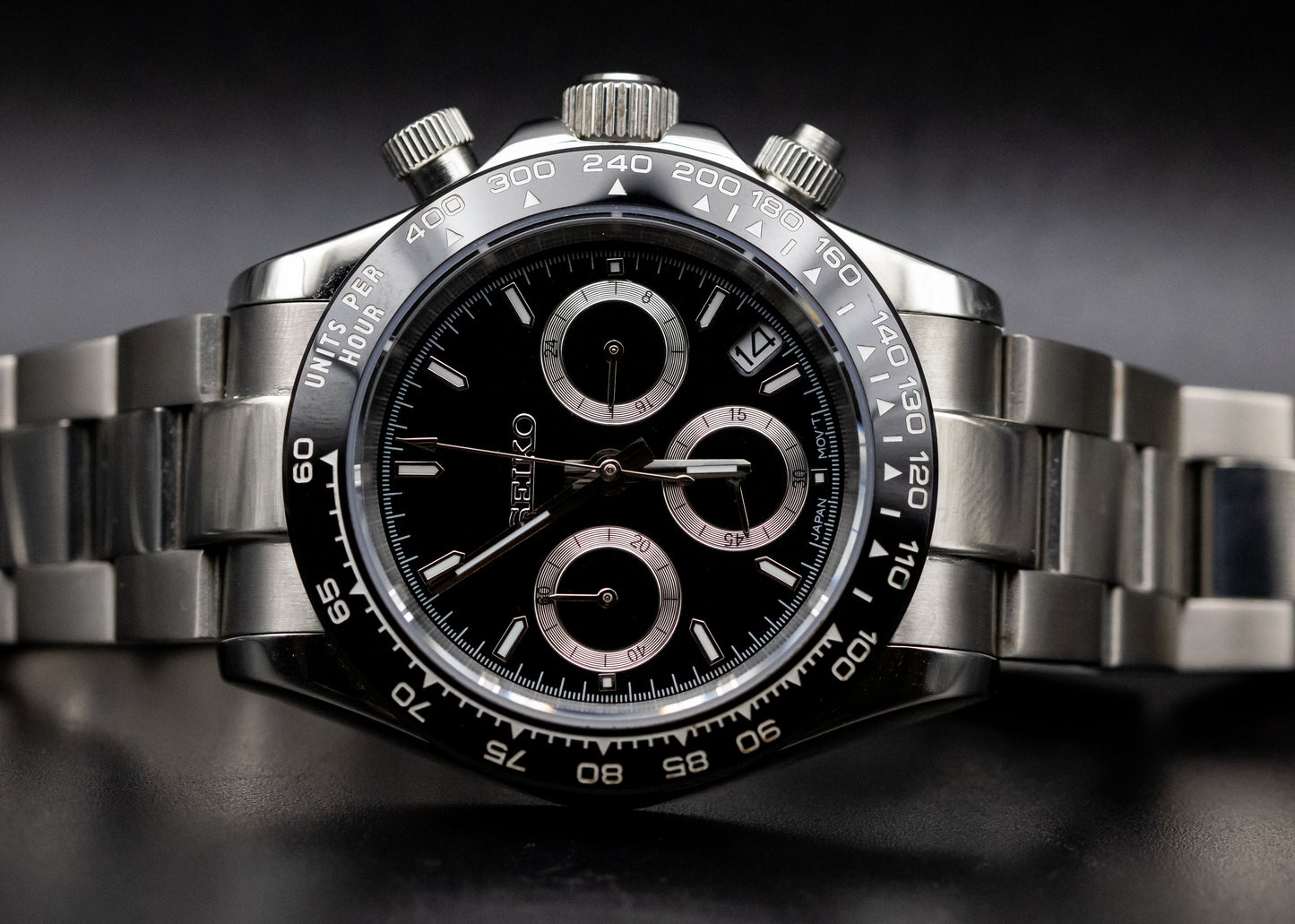 Seikomod Black Daytona image 2