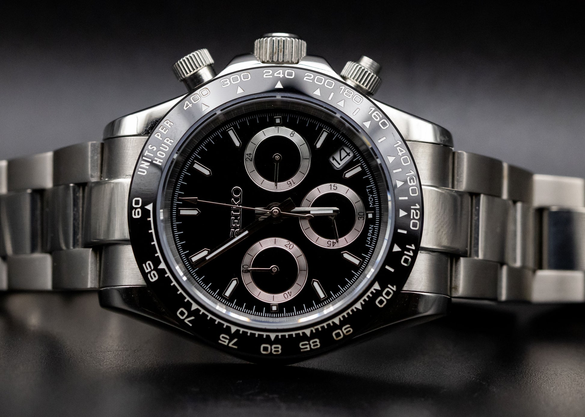 Seikomod Black Daytona image 2