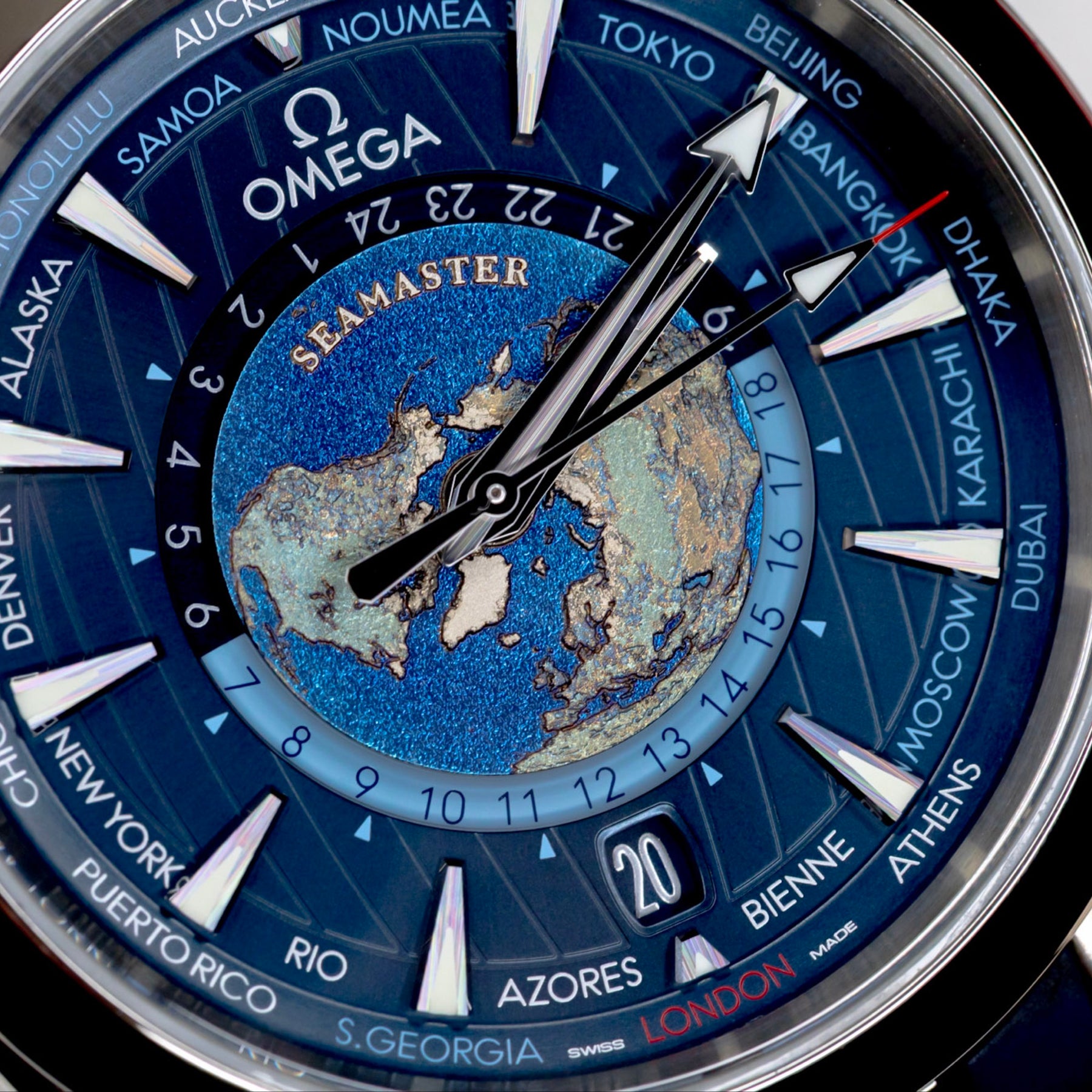 2025 Omega Seamaster Aqua Terra "World Timer" Complete Set