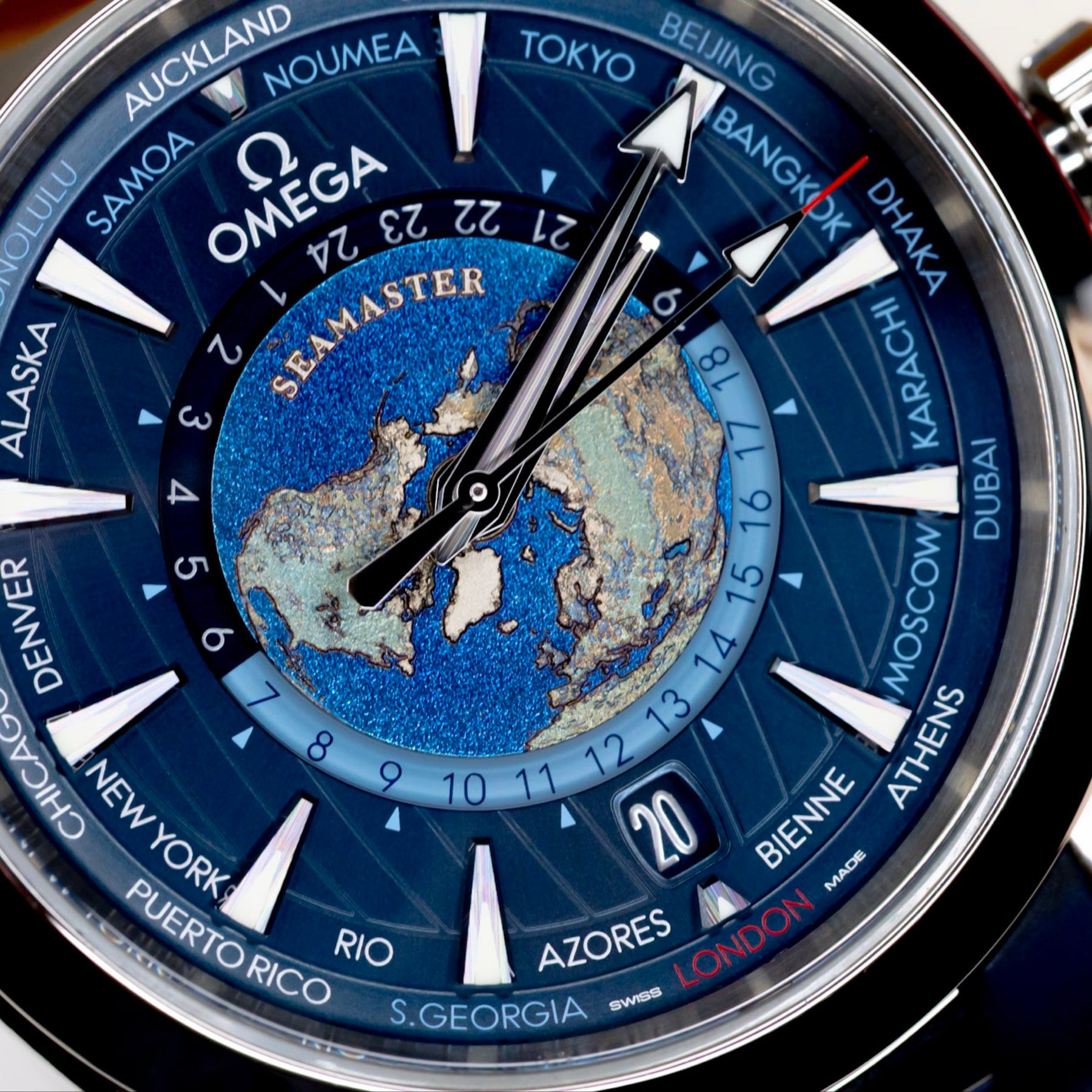2025 Omega Seamaster Aqua Terra "World Timer" Complete Set