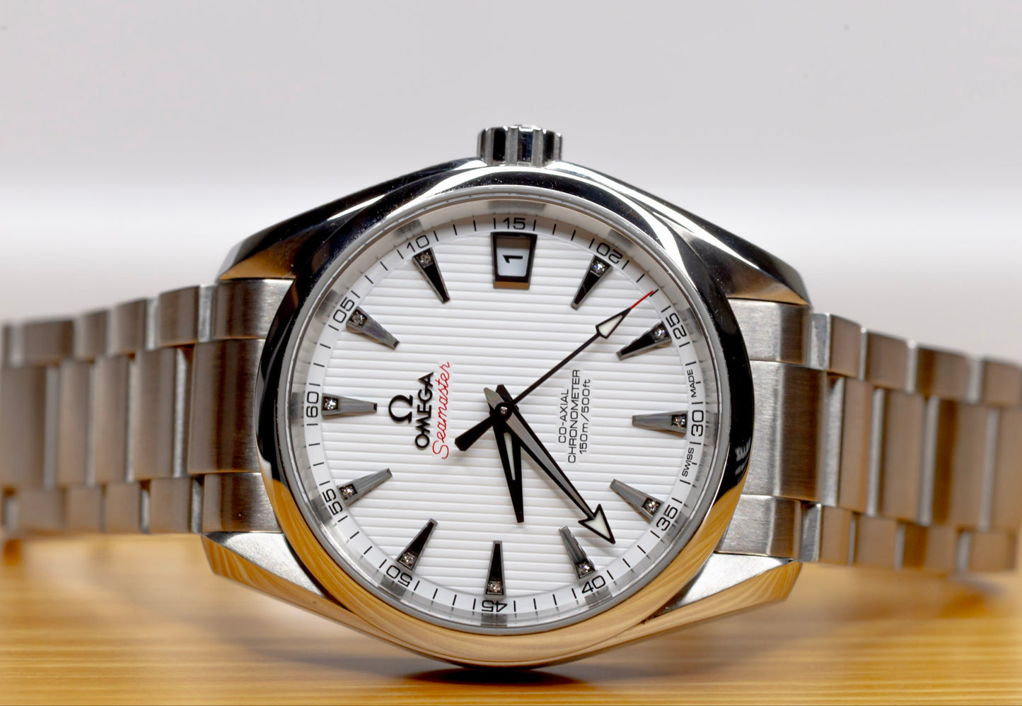 2021 Omega Seamaster AquaTerra "Diamond Index" Complete Set!
