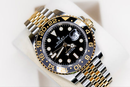2026 Rolex GMT-Master II Zombie watch displayed with black dial and gold accents.
