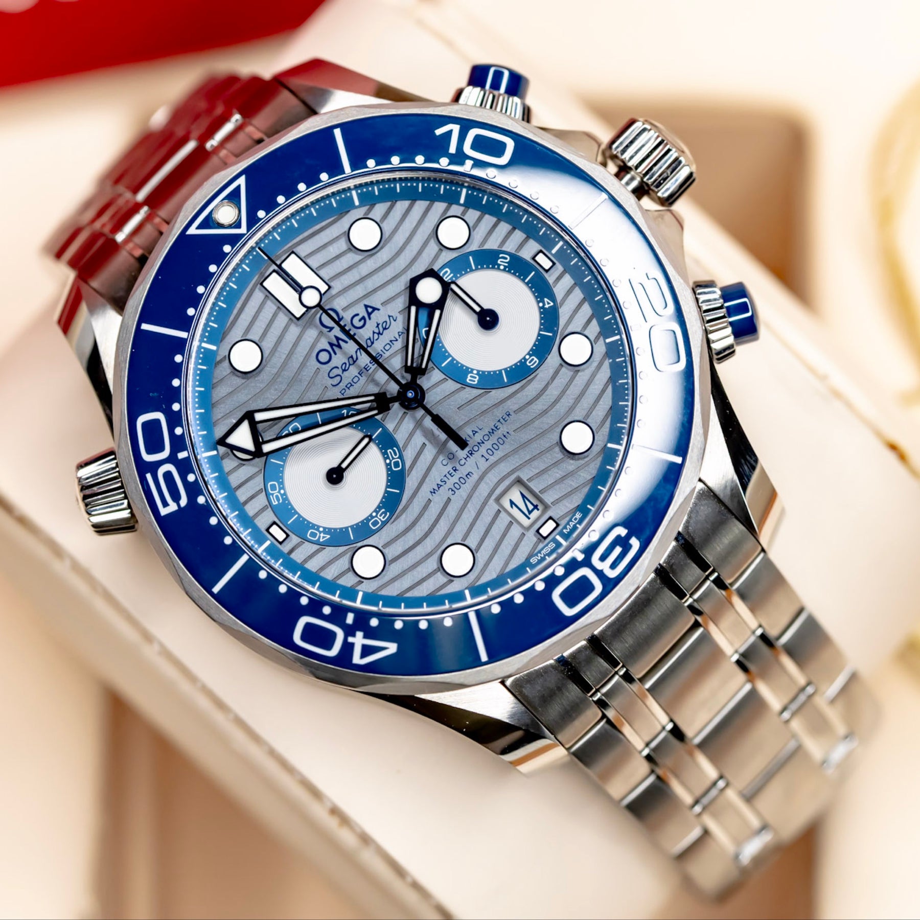 2022 Omega Seamaster Diver 300M Chrono Complete Set