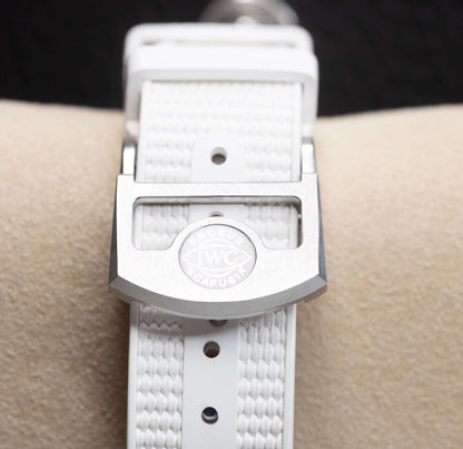 2022 IWC Pilot’s Watch Chronograph TOP GUN “Lake Tahoe” 44.5mm White Ceramic – Ref. IW389105 | Full Set clasp detail