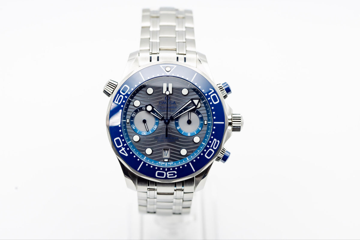 2023 Omega Seamaster Diver 300M Chronograph Complete Set