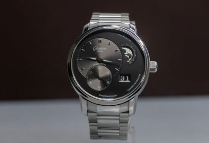 Glashütte Original PanoMaticLunar 1-90-02-43-32-24 Grey Dial 40mm Automatic Big Date
