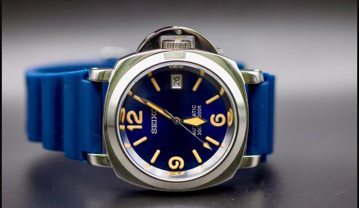 Seiko Mod Blue Dial Luminor image 3