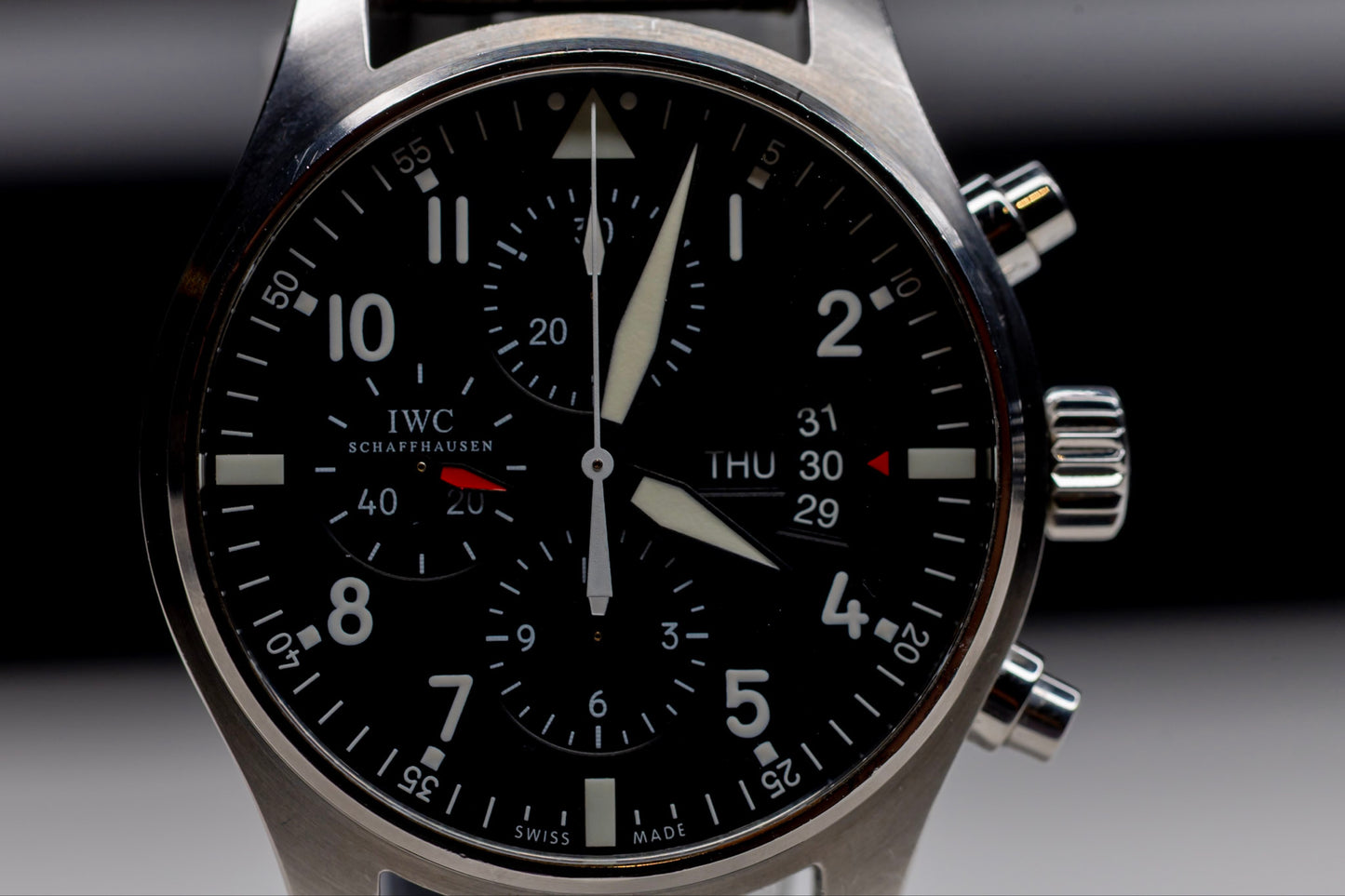 IWC Pilots Watch Chrono Original Box & Papers GREAT PRICE