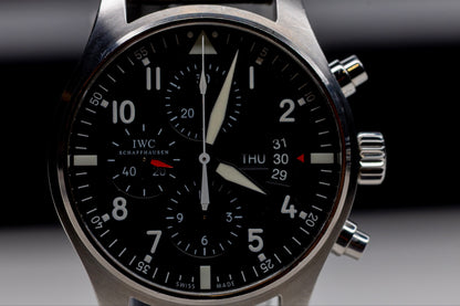IWC Pilots Watch Chrono Original Box & Papers GREAT PRICE