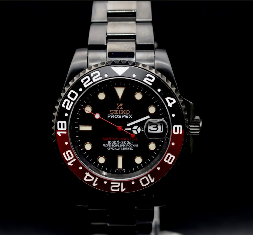Seikomod Black on Black Coke Diver image 0