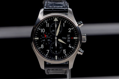 IWC Pilots Watch Chrono Original Box & Papers GREAT PRICE