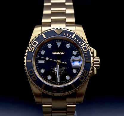 Seikomod Black and Gold Diver image 0