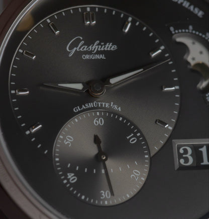 Glashütte Original PanoMaticLunar 1-90-02-43-32-24 Grey Dial 40mm Automatic Big Date