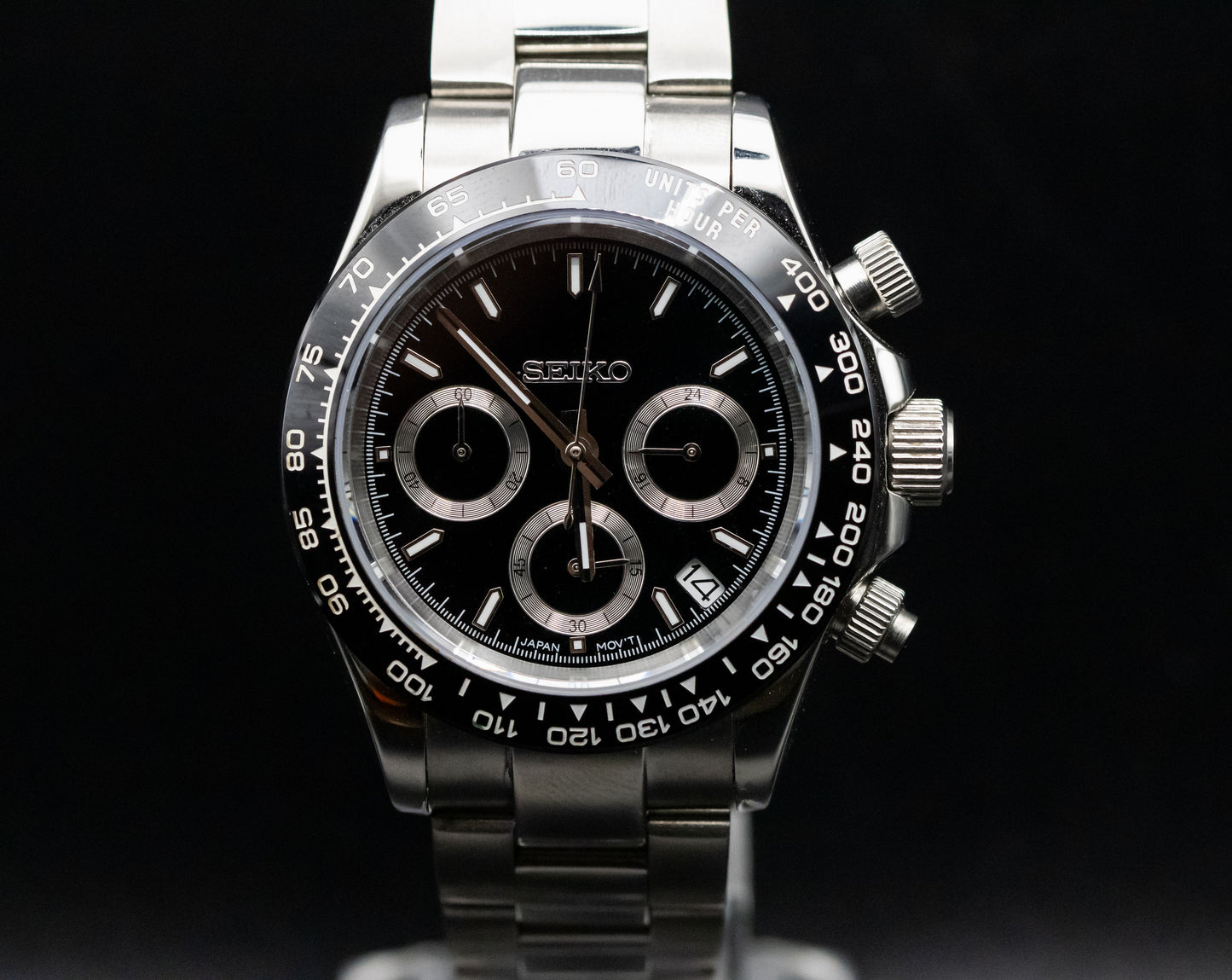 Seikomod Black Daytona image 0