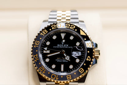 2026 Rolex GMT-Master II Zombie - stunning black dial, gold accents, and brand new condition in original box.