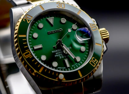 Seikomod Two Tone Green Diver image 2