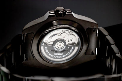 Black Seikomod Explorer II GMT image 4