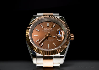 Seikomod Chocolate Two Tone DateJust image 1