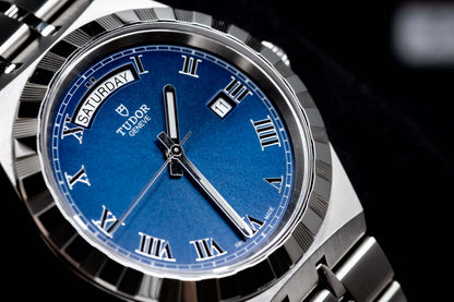 Tudor Royal 41 Blue Dial Day Date Stainless Steel M28600-0005