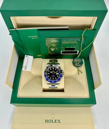 2024 Rolex GMT-Master II "Batman" 40mm 126710BLNR in Stainless Steel with Oyster Bracelet