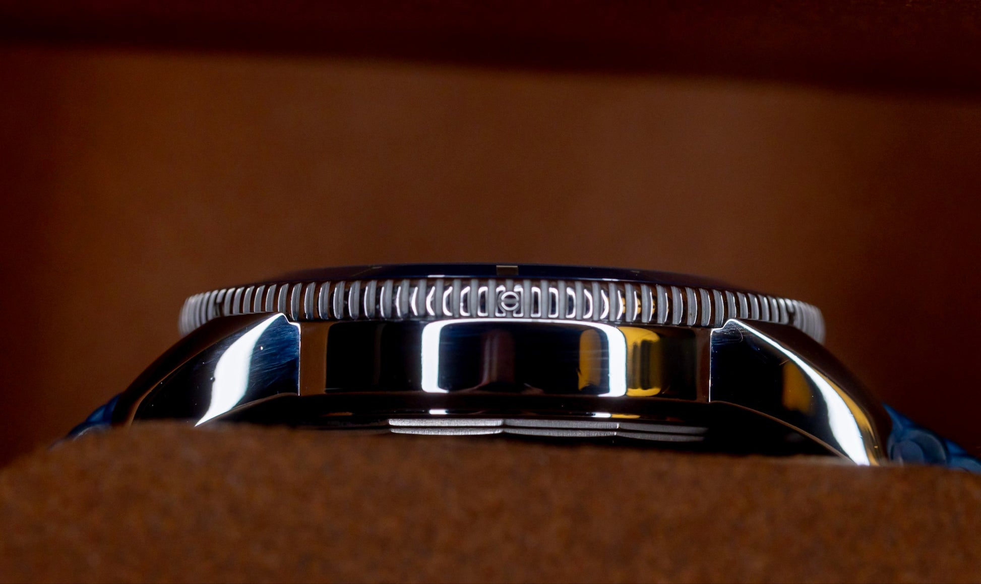 2020 Breitling Superocean Heritage B20 46 watch showcasing its polished bezel detail.