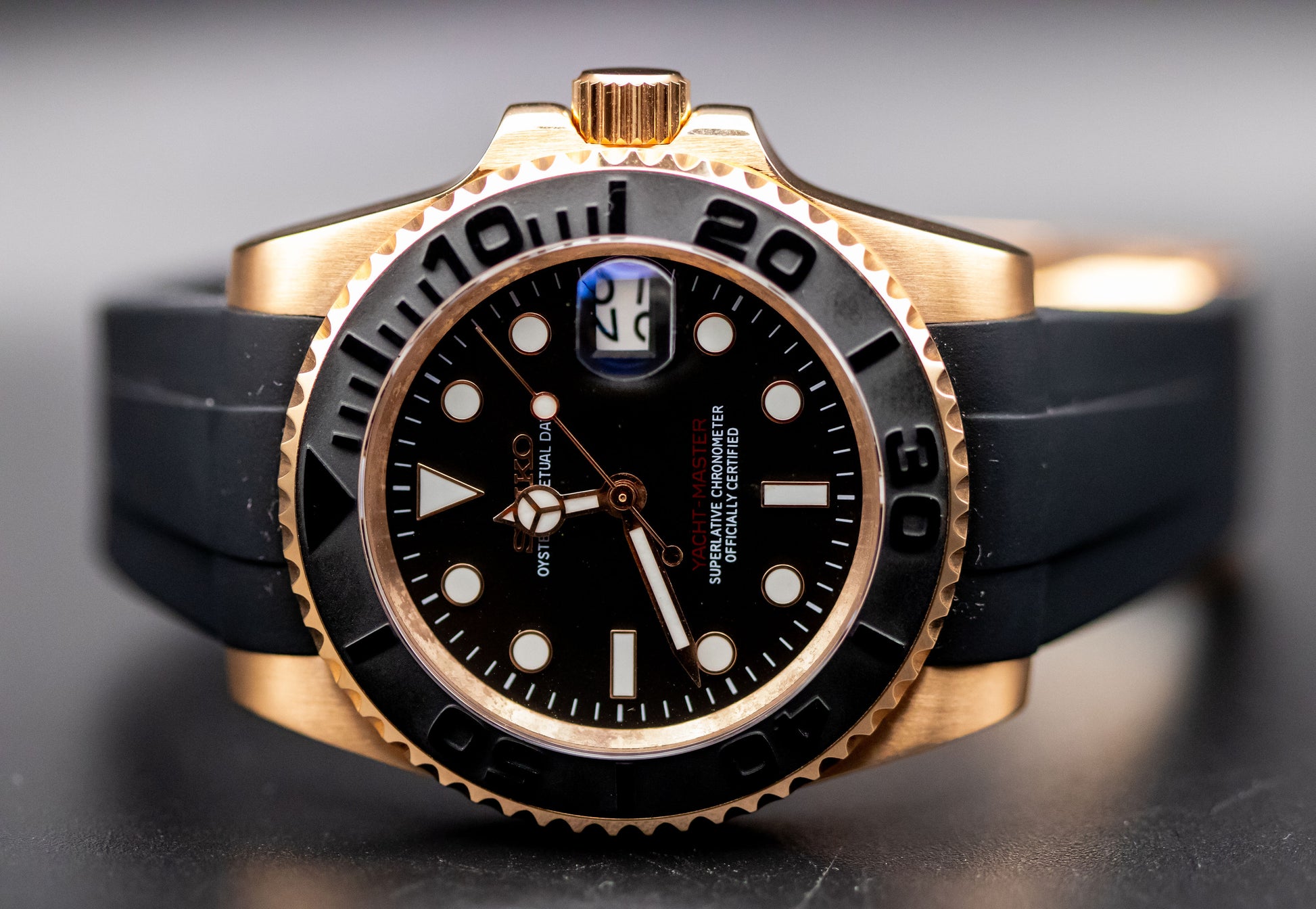 Seiko Mod "Rose Gold" Yacht-Master image 3