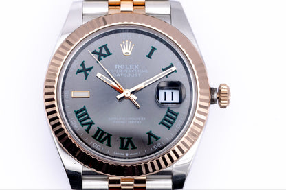 2023 Rolex "Wimbledon" Datejust 41 Everose Complete Set