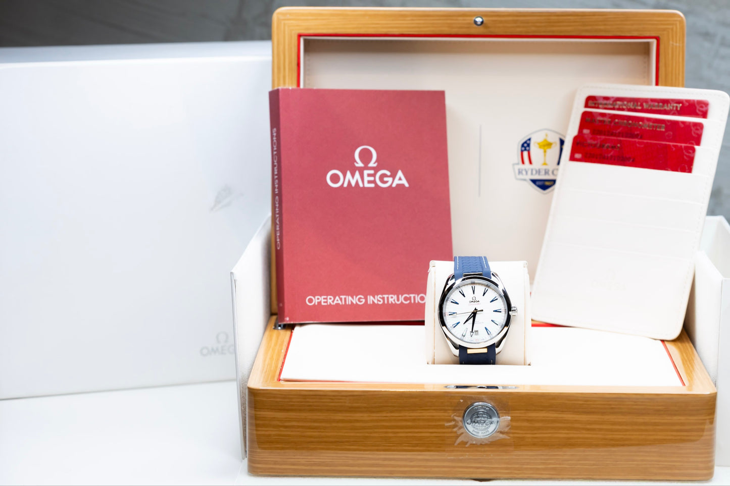2022 Omega Seamaster Aqua Terra 150m Ryder Cup Edition Complete Set!