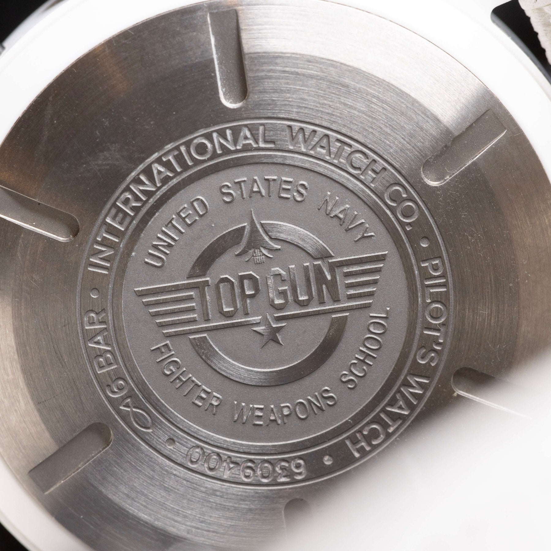 2022 IWC Pilot’s Watch Chronograph TOP GUN “Lake Tahoe” 44.5mm White Ceramic – Ref. IW389105 | Full Set case back engraving.