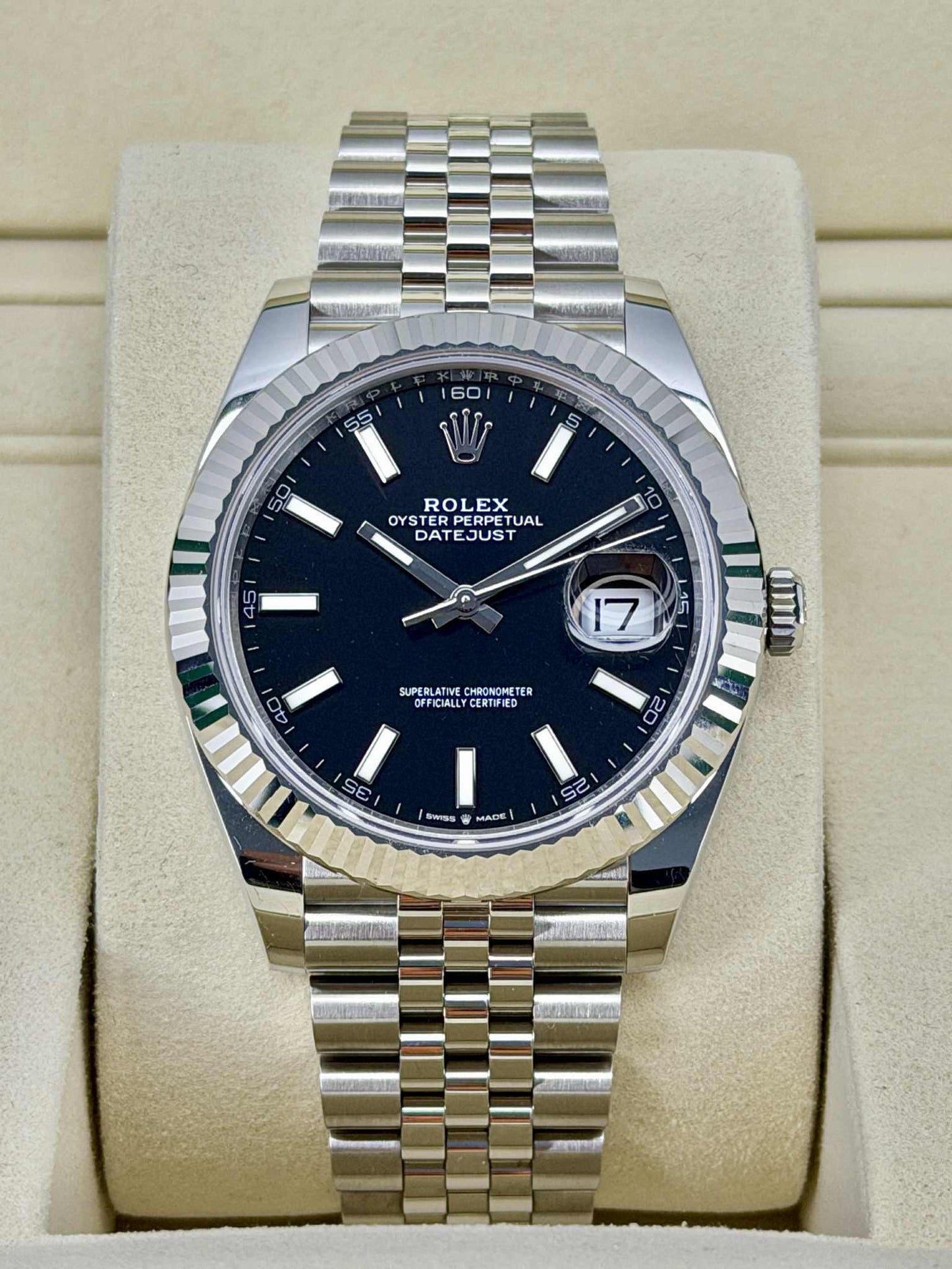 Rolex Datejust 41 – Black Dial on Jubilee