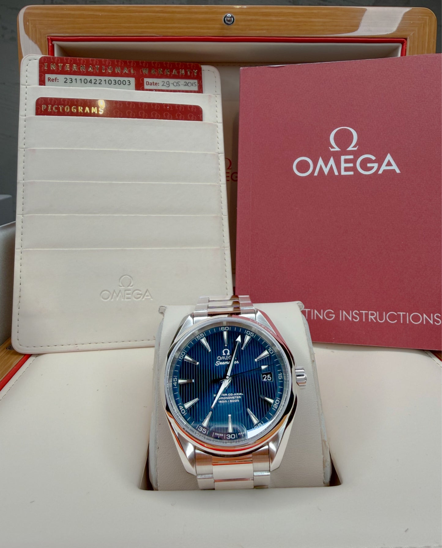 2015 Omega Seamaster Aqua Terra Complete Set!