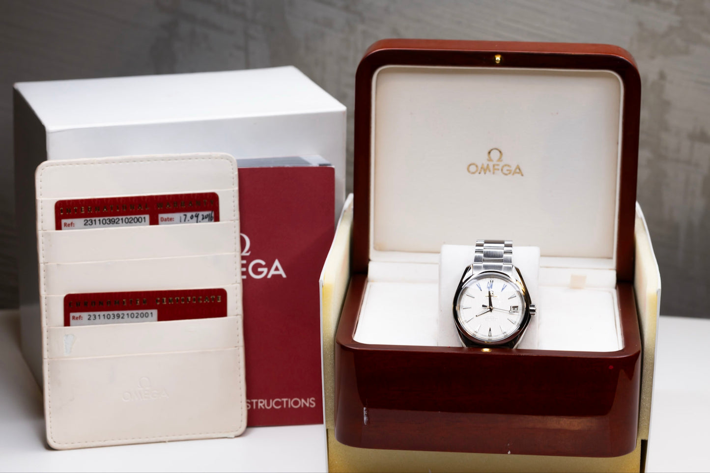 2016 Omega Seamaster Aqua Terra Complete Original Box & Papers