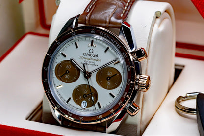 2024 Omega Speedmaster 38 Chrono "Cappuccino" Complete Set