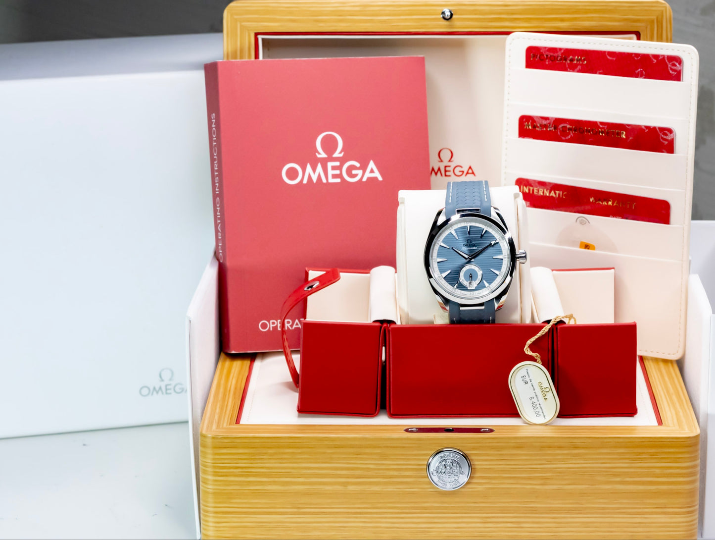 2025 Omega Seamaster Aqua Terra "Small Seconds" Complete Set