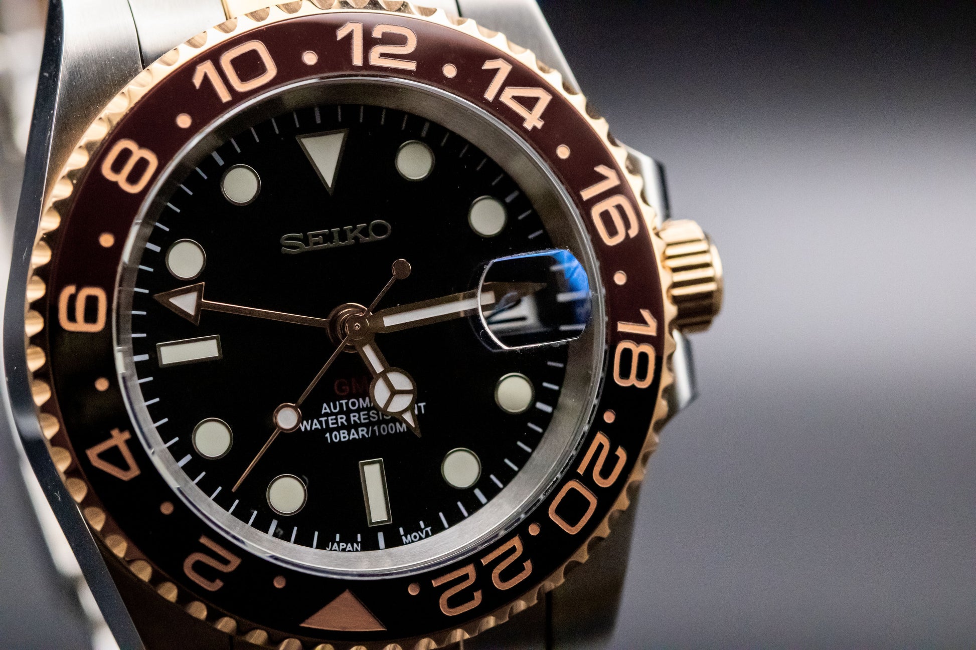 Seikomod RootBeer GMT image 2