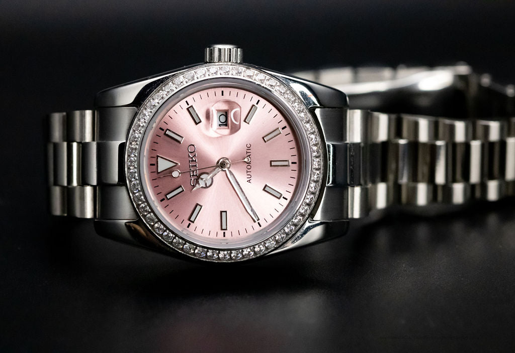 Pink DateJust Seikomod image 1