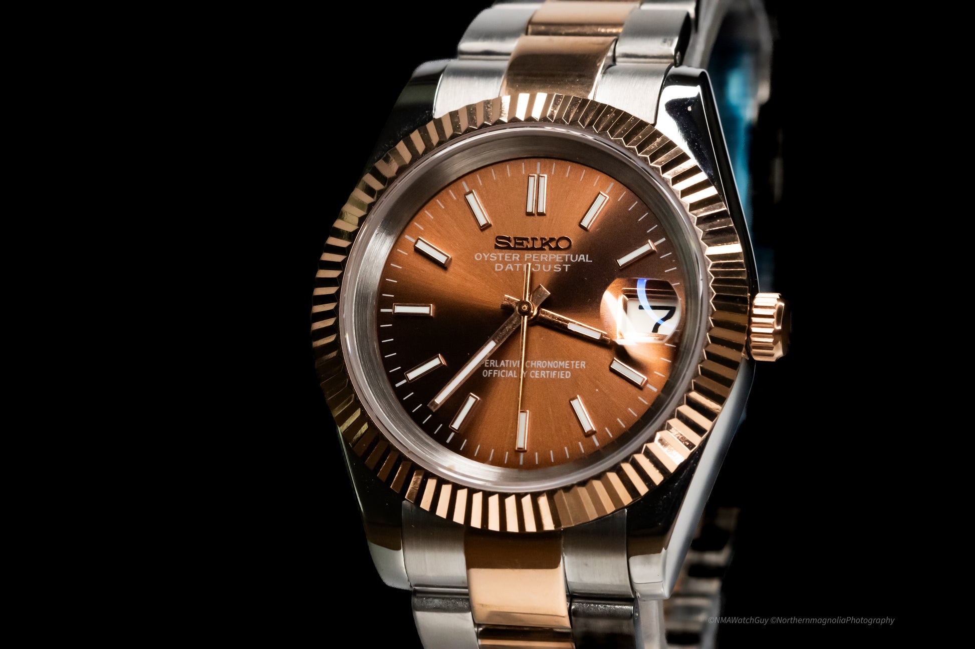 Seikomod Chocolate Two Tone DateJust image 0