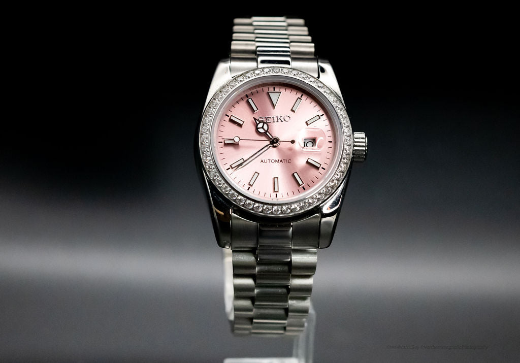 Pink DateJust Seikomod image 0
