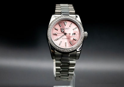 Pink DateJust Seikomod image 0