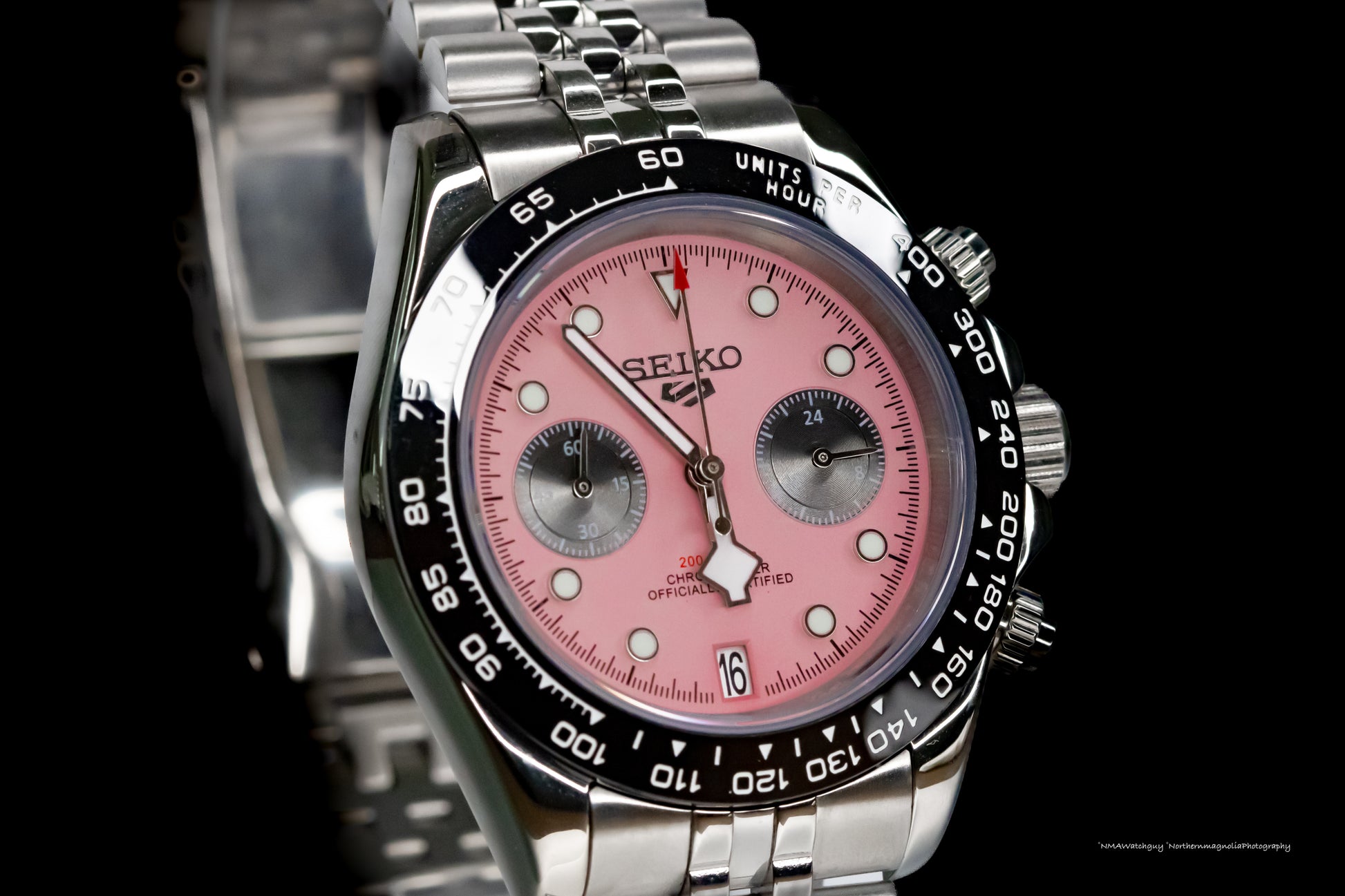 Seikomod Pink BB Chrono image 2