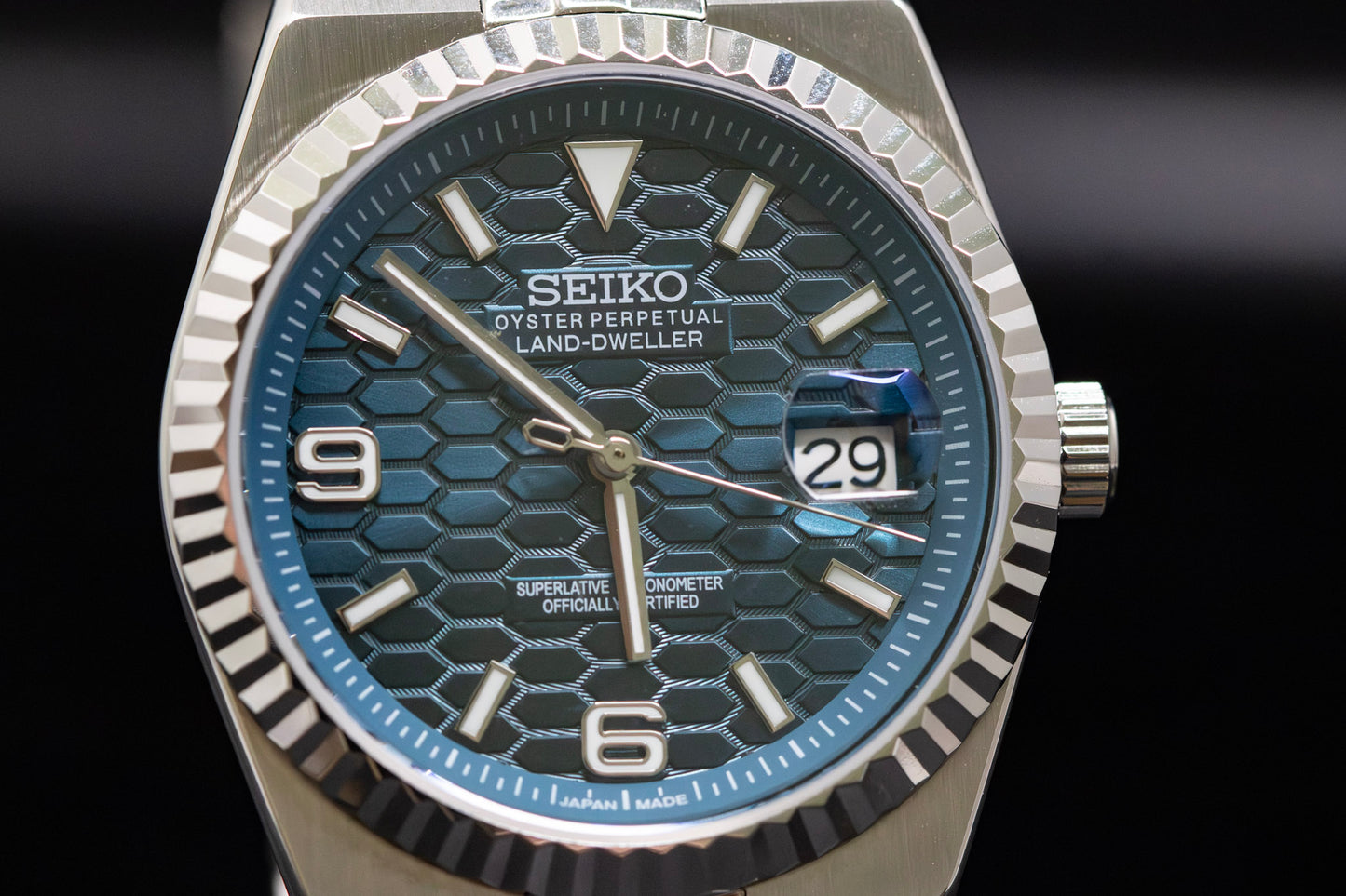 Seiko Mod Land Dweller Blue