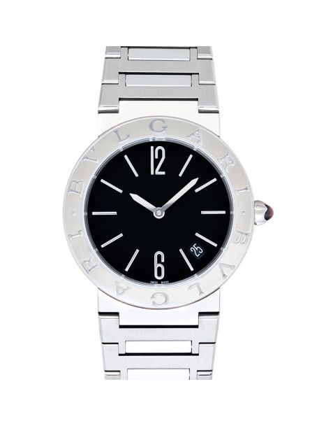 Black Bvlgari Quartz Dial Watch