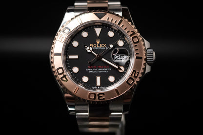 2023 Rolex Yacht-Master 40 126621-0002 Everose Gold & Oystersteel Black Dial 40mm Automatic