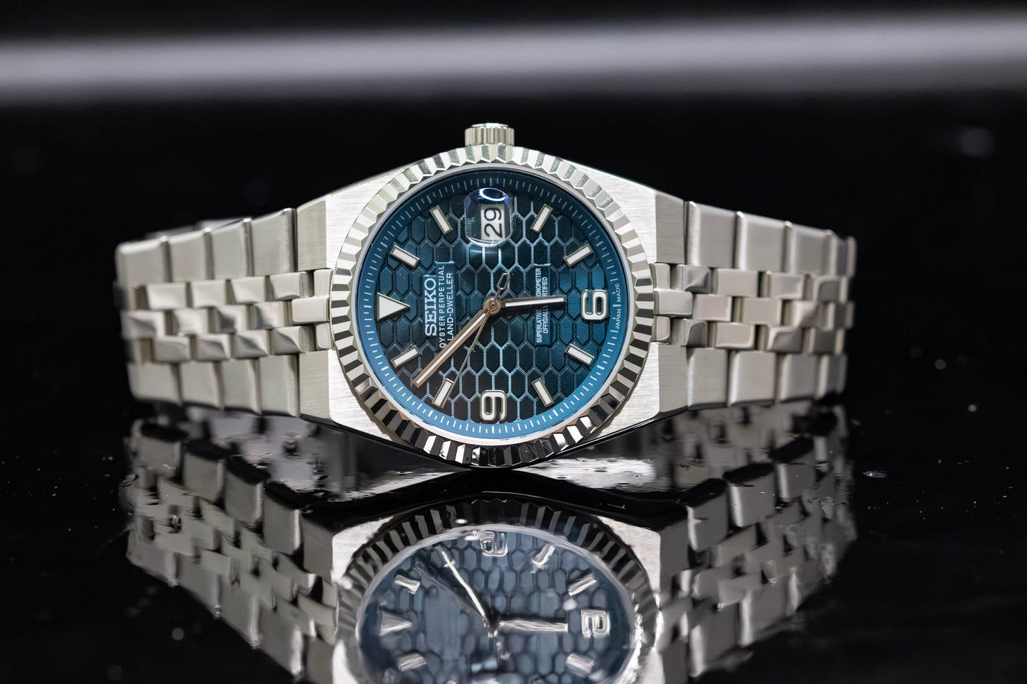 Seiko Mod Land Dweller Blue