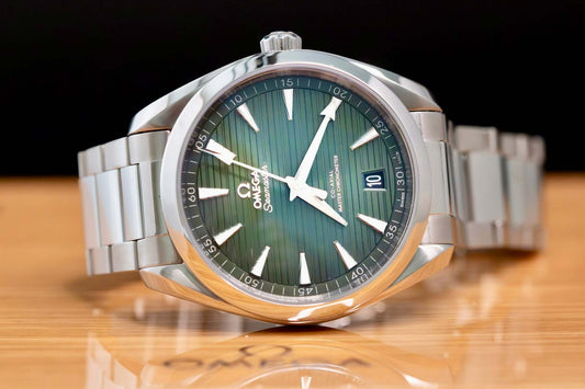 2021 OMEGA Seamaster Aqua Terra Green Teak Dial 41mm 220.10.41.21.10.001