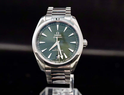 2021 OMEGA Seamaster Aqua Terra Green Teak Dial 41mm 220.10.41.21.10.001