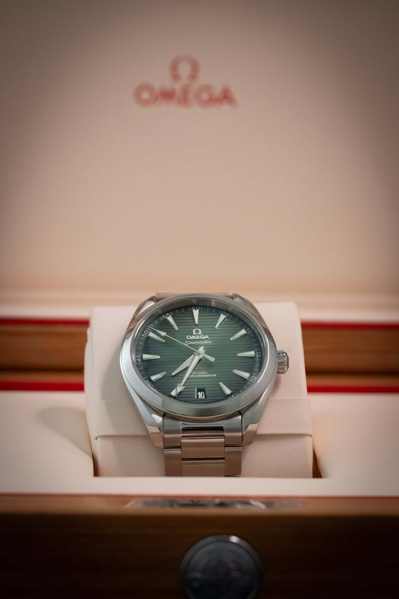 2021 OMEGA Seamaster Aqua Terra Green Teak Dial 41mm 220.10.41.21.10.001